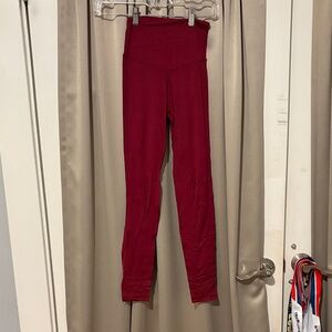 Aerie Red High-Waisted Leggings